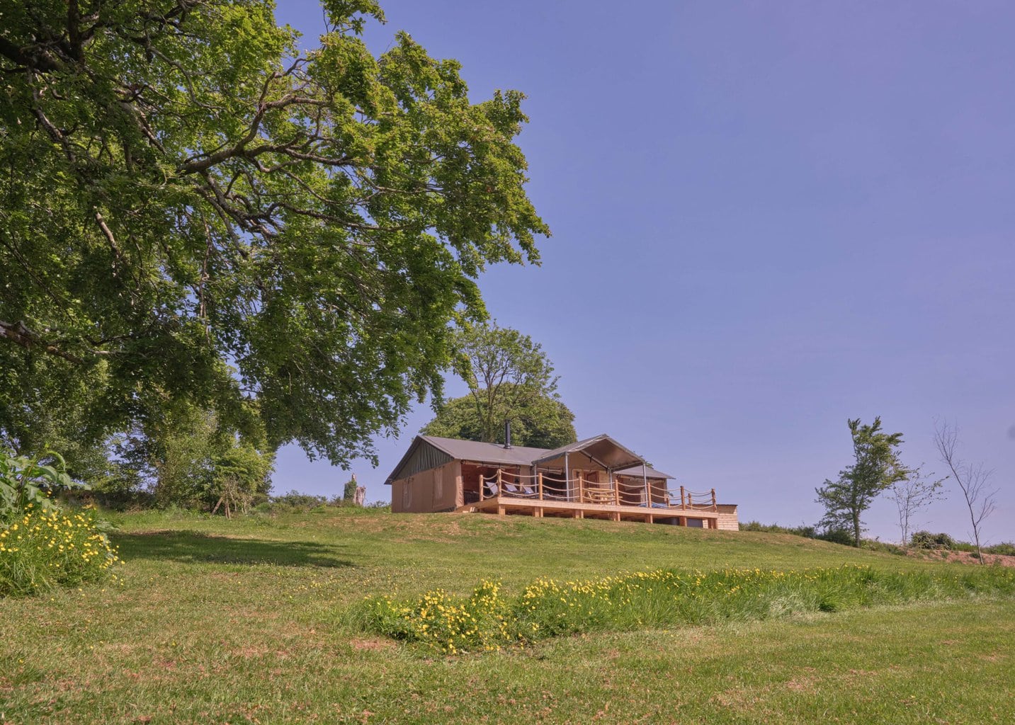 Glamping in Cornwall at Glynn Barton Holiday Cottages